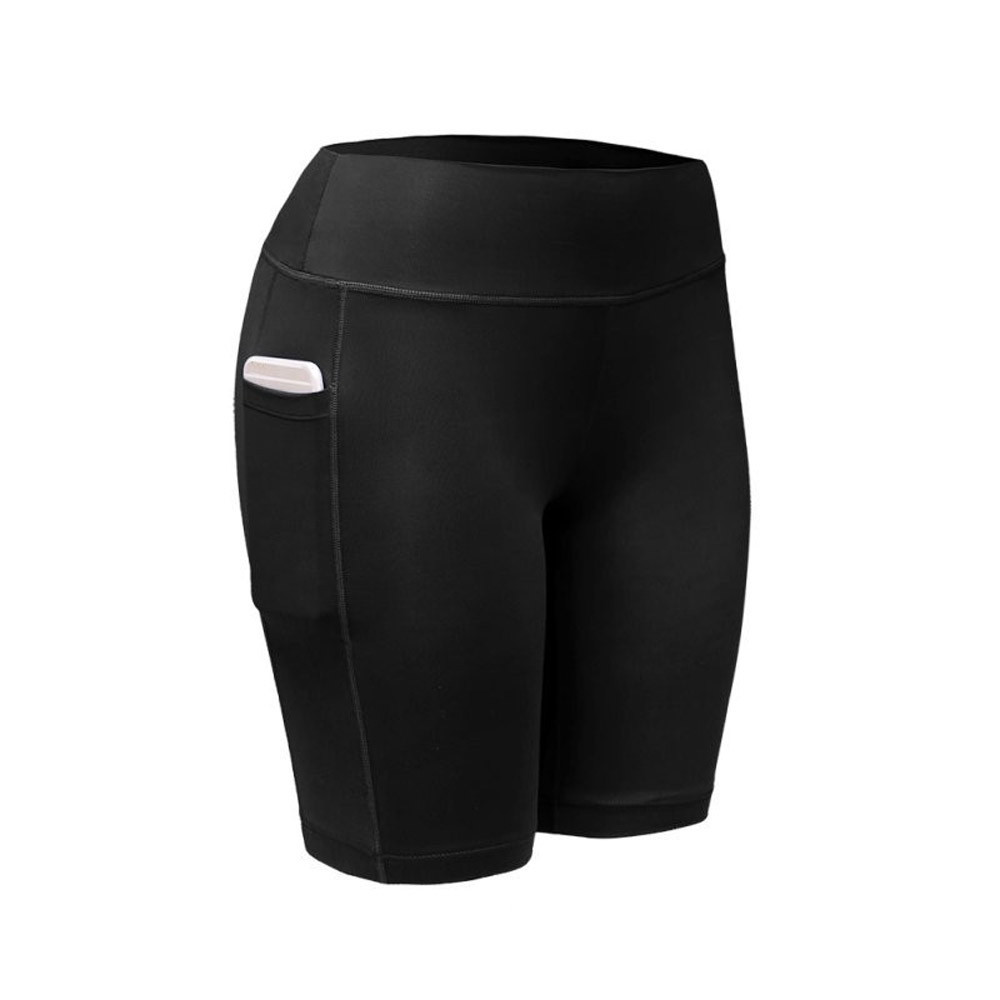thumbnail image 2 of Leggings deportivos de color liso y cintura alta para mujer con bolsillos - Pantalones de yoga de poliéster suaves y transpirables, 2 of 7